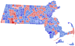 1982 United States Senate Election in Massachusetts by Town.svg