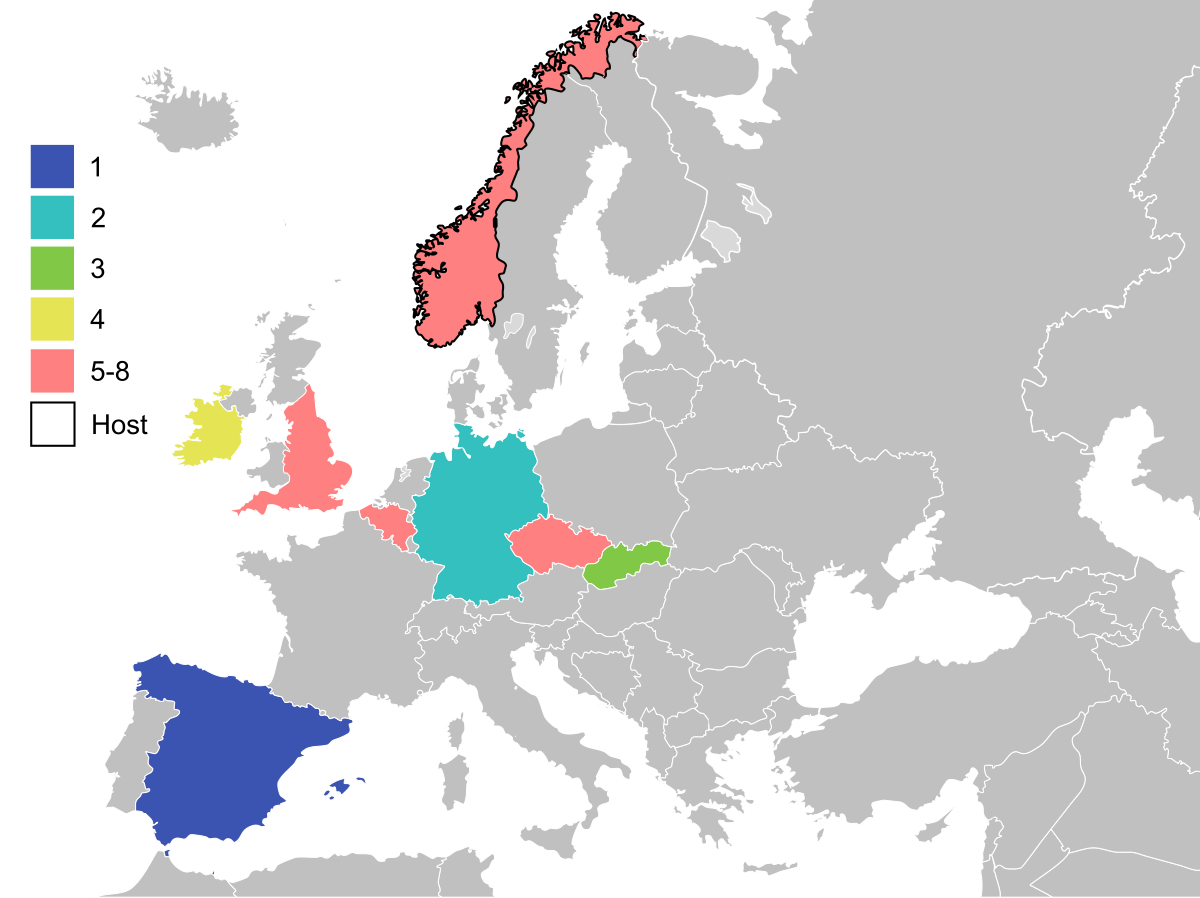 Eu 19. UEFA Map. UEFA European Map.