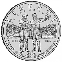 2004 Льюис және Кларк Bicentennial Dollar Obverse.jpg