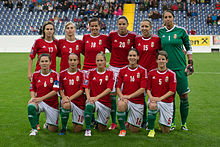 Hungary team in September 2014 20140913 1829 W AUT HUN 1359.jpg