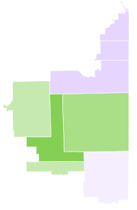 Results by county:
Lynch--40-50%
Lynch--30-40%
Cultra--60-70%
Cultra--50-60%
Cultra--40-50% 2022 Illinois 2nd district Republican primary results map.svg