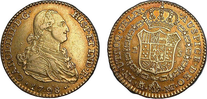 File:2 escudos en or à l'effigie de Charles IV, 1798.jpg