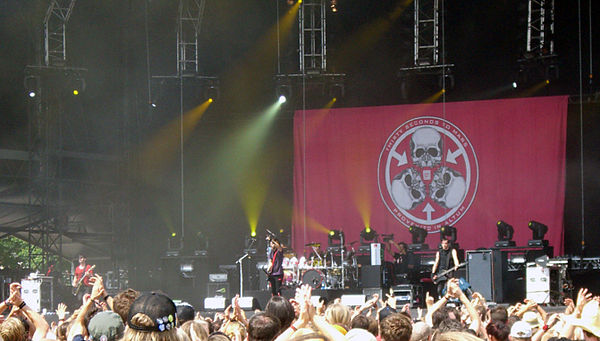 Thirty Seconds to Mars live in Germany during the A Beautiful Lie tour