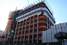 Hudson Residences building Lantern House under construction in March 2019 515W18 3.19 MTw.jpg
