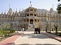 A temple built in 15th century to enshrine Adinath, the first Tirthankar of jainism, in villafr Ranakpur in the Pali district of Rajasthan State, India. Magnificent marble monument of incomparably beautiful carvings!.jpg