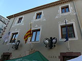 Català: Casa de la Vila. C. del Dimecres (Riudecanyes). This is a photo of a building indexed in the Catalan heritage register as Bé Cultural d'Interès Local (BCIL) under the reference IPA-9648.