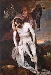 Le Christ mort porté par un Ange