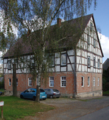 English: Half-timbered building in Hattendorf Im Hof 4, Alsfeld, Hesse, Germany This is a picture of the Hessian Kulturdenkmal (cultural monument) with the ID 12487 (Wikidata)