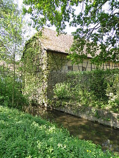 Klingbach river in Germany