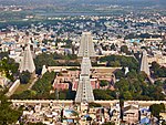 Arunachalam temple from a nearby hill.jpg