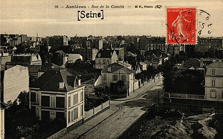 Asnières sur Seine.Rue de la Comète