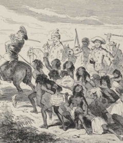 Australian Aborigines slaughtered by convicts.png