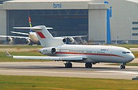 Bahrain Royal Flight Boeing 727-2M7(RE); A9C-BA@LHR;05.06.2010 576hd (4690976473).jpg