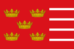 Banner of the Castilian Realm of Murcia (1266-1361).svg