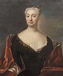 Barbro Fleming af Lieblitz (1699-1747), Strombergs första hustru, avporträtterad 1731 av Johan Henrik Scheffel.