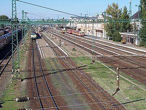 Railway station in Békéscsaba