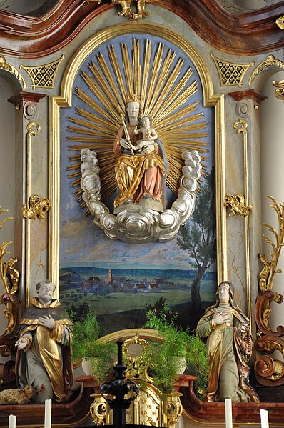File:Betenbrunn Kirche Wallfahrtskapelle Altar Mitte.jpg