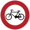 Bild 24 Verkehrsverbot für Radfahrer