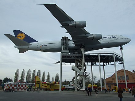 Boeing 747-230B in Lufthansa livery on display at the Technikmuseum Speyer in Germany