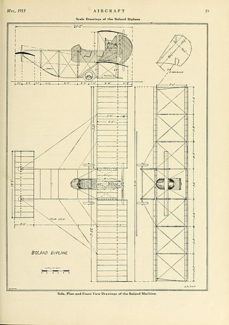 Boland 1913 (Aeromarine B) Tailless 3-view Aircraft magazine May 1913 Boland 1912 Tailless 3-view Aircraft magazine May 1913.jpg