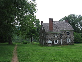 Rear of the house. Brandywine Battlefield house.jpg