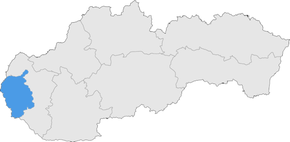 Poziția regiunii Bratislavský kraj