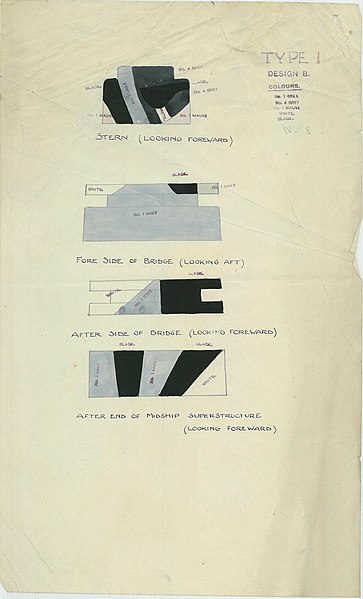 File:British Camouflage, Type 1, Design B, Bridge - NARA - 56070389.jpg