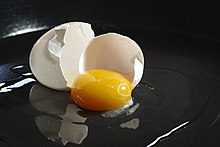 Broken egg on black surface.jpg