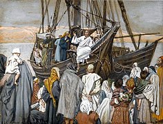 Jesus Preaches in a Ship