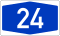Bundesautobahn 24 number.svg