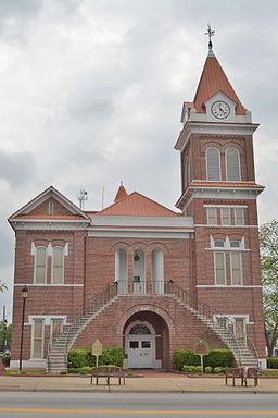 Burke Countys domstolsbyggnad i Waynesboro.