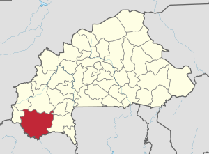 Ubicación en Burkina Faso