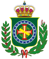 Escut del Regne Unit de Portugal, Brasil i l'Algarve, adaptat com a escut del Regne del Brasil (18 de setembre de 1822 - 1 de desembre de 1822)