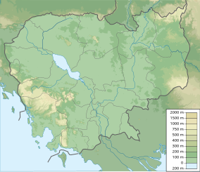 Map showing the location of ឧទ្យានជាតិភ្នំគូលែន