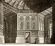 Set design for Amori all'Armi (Milan 1813) (Source: Wikimedia)