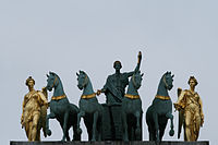 Quadriga.  Arcul de Triumf în Piața Caruselului