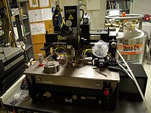 A probe station manufactured by Cascade Cascade Microtech probe station.jpg