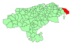 Extensión del municipio en la región.