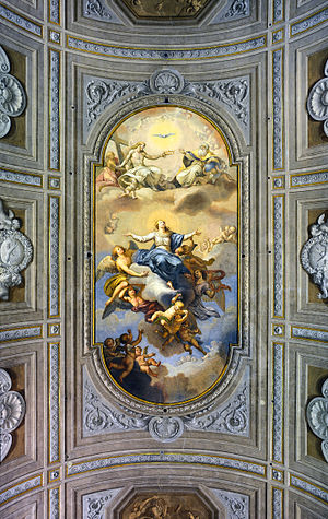 Ceiling of the "Assumption of Mary" in Santa Maria Immacolata a via Veneto (Roma)