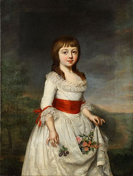 Charlotte Frederica painted by Lisiewski during her childhood.