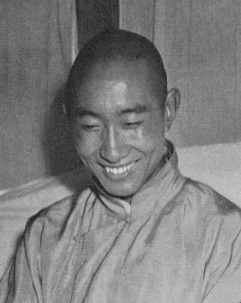 File:Choekyi Gyaltsen, 10th Panchen Lama in 1954 detail, from- Dalai and Panchen1 (cropped).jpg