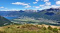 Blick von der Cima di Medeglia zum Lago Maggiore und zur Magadinoebene