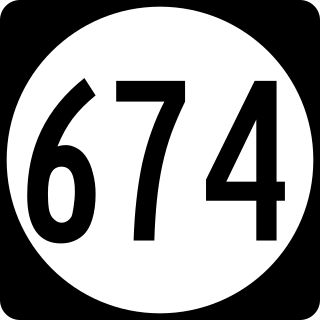<span class="mw-page-title-main">Virginia State Route 674</span> State highway in Virginia, United States