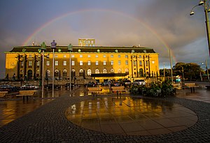 Clarion Hotel Post, sett från Drottningtorget, 2012.