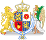 Coat of arms of Bernhard of Lippe-Biesterfeld, Prince Consort of the Netherlands as Knight Grand Cross of the Order of Charles III (Spain)