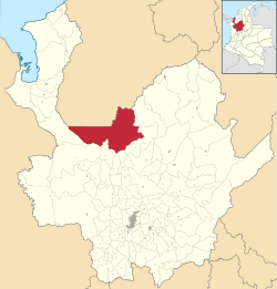 Ituango ubicada en Antioquia
