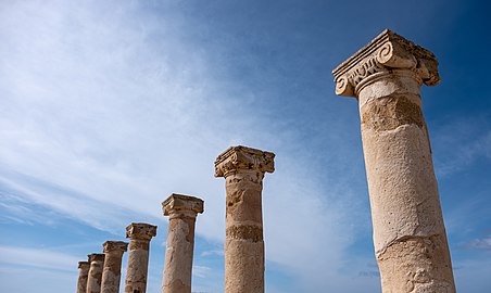 Columns of the House of Theseus, Paphos Archaeological Park, Cyprus