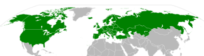 Map showing Convention on Long-Range Transboundary Air Pollution signatories (green) and ratifications (dark green) as of July 2007 Convention on Long-Range Transboundary Air Pollution.png