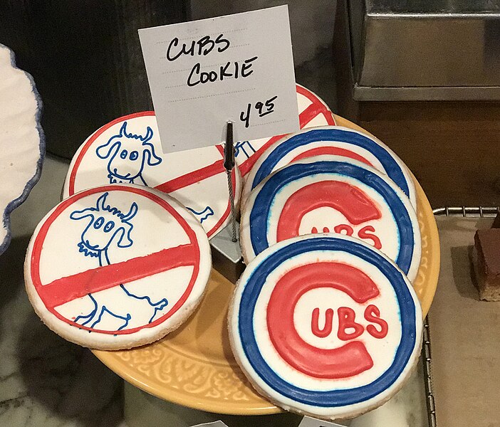 File:Curse of the Billy Goat and Chicago Cubs cookies 2016.jpg