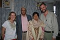 Daniel Oerther poses with Sarah Oerther and the founders of NM SadGuru Water and Development Foundation in Gujarat India.jpg